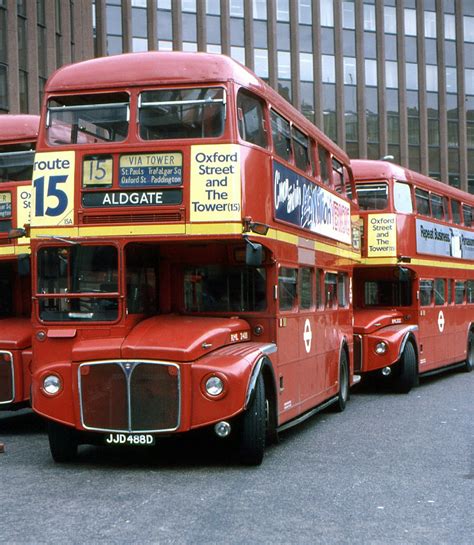 JJD 488D London Routemaster At Aldgate 1987 Crewcastrian Flickr