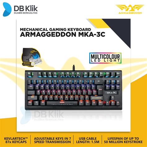 Jual Keyboard Gaming Mechanical Armaggeddon Mka C Psychfalcon Wired