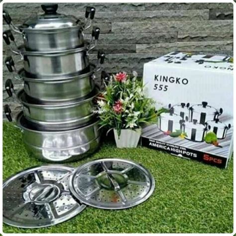 Promo Panci Homelux Kingko Set Plus Steamer Panci Langseng Kode