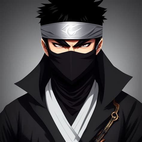 Anime Male Ninja With Black Hair