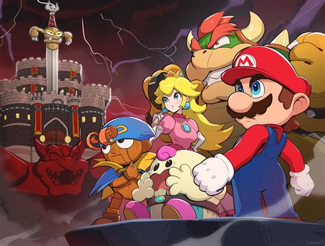 Princess Peach Mario Bowser Geno Mallow And 1 More Mario And 1