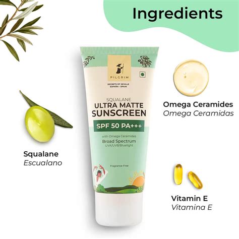 Foxy In Buy Pilgrim Squalane Ultra Matte Sunscreen Spf Pa G