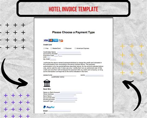 Hotel Receipt Hotel Receipt Forms Hotel Receipt Template - Etsy