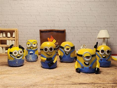 Handcrafted Minion Clay Figure Minion - Etsy