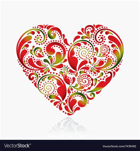 Beautiful Heart On A White Background Royalty Free Vector