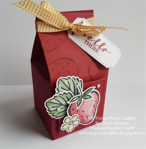 All Things Pretty Craftee Strawberry Milk Carton