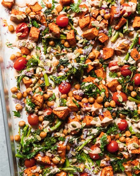 Sweet Potato And Broccoli Rabe Sheet Pan Dinner The First Mess