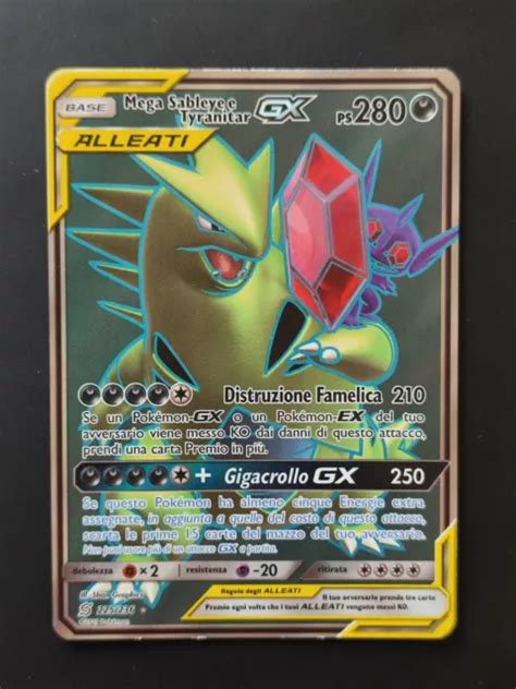 CARTE POKÉMON MEGA TENEFIX ET Et TYRANOCIF GX 225 236 SL11 EC