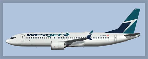 Westjet Boeing 737 Max8 Aia Model Atco Repaints