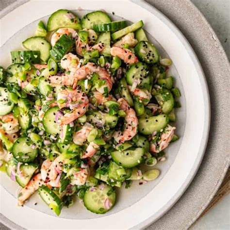 Sunomono Salad Shrimp Cucumber Salad Silk Road Recipes