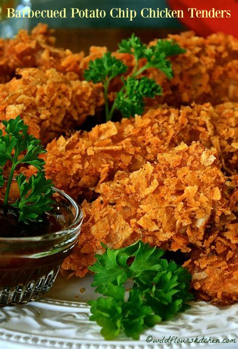 Barbecued Potato Chip Chicken Tenders Wildflours Cottage Kitchen