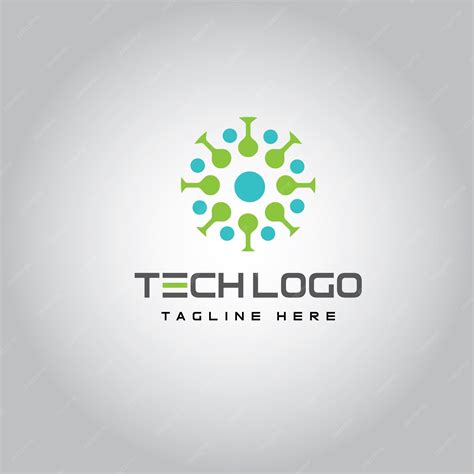 Premium Vector | Modern tech logo