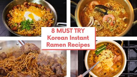 8 Must Try Korean Instant Ramen Recipes Bingewatch Youtube