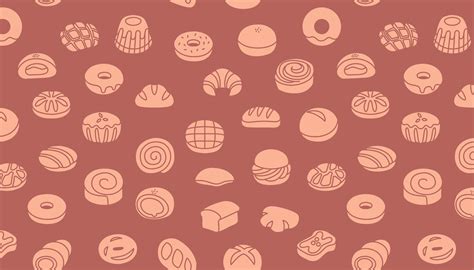 Seamless Pattern With Bread And Pastries 41646985 Vector Art At Vecteezy