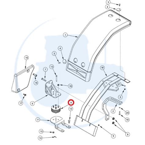 Silent Bloc De Garde Boue Avant Pour Tracteurs Case Ih New Holland