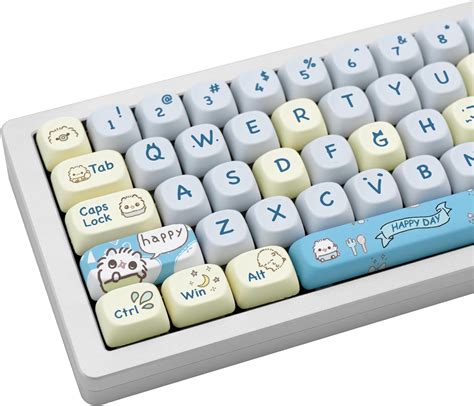 Jolintal Blue Keycaps Moa Profile Keycaps Set Keys Custom Keycaps