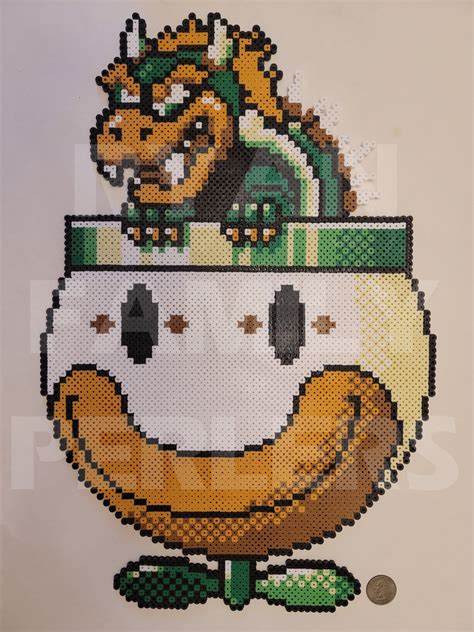 Bowser in Clown Car from Super Mario World : r/beadsprites