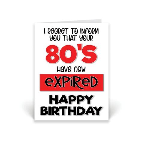 Funny 90th Birthday Card Funny Card For Colleague Work Etsy