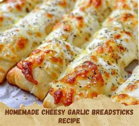 👉homemade Cheesy Garlic Breadsticks Recipes On A Budget