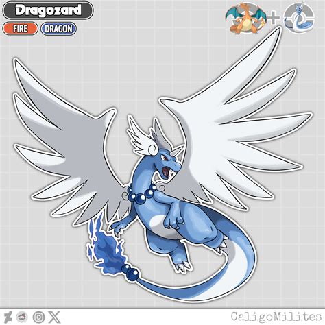 Fusion Charizard and Dragonite Pokemon Fakemon : r/Pokemonart