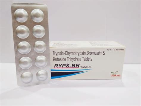 Trypsin Chymotrypsin Bromelain And Rutoside Trihydrate Tablets Jabs