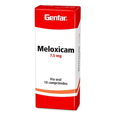 Meloxicam 7 5 Mg Tabletaletas Gf Cja X 10 Un Droguerias Patria