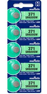 Amazon Murata Battery Sr Sw V Silver Oxide Watch Button