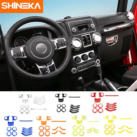 SHINEKA Interior Accessories for Jeep Wrangler JK 2011-2017 Car ...