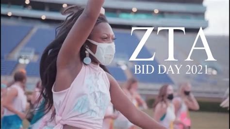 Sorority Bid Day Zeta Tau Alpha East Carolina University Youtube