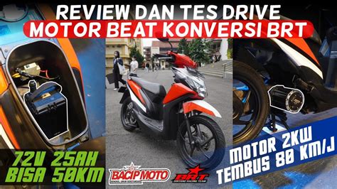 New Honda Beat Elektrik Konversi Motor Listrik By Brt Youtube