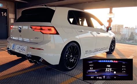 HGP Tuned VW Golf 8 R Hits 325 Km H