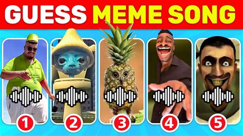 Guess The Meme SONG We Live We Love We Lie MrBeast Pineapple Owl