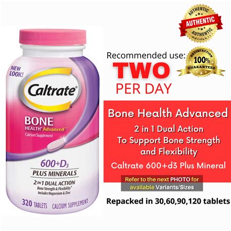 Caltrate Bone Health Advanced 600 D3 Plus Minerals Shopee Philippines