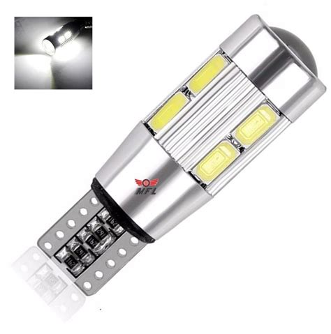 Lampada t10 cambus cree 10 led w5w branco 12v MFL Lâmpada para