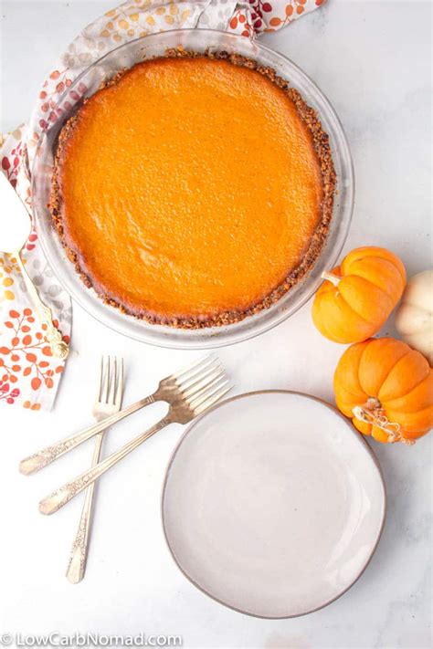 Keto Pumpkin Pie With Keto Pie Crust • Low Carb Nomad