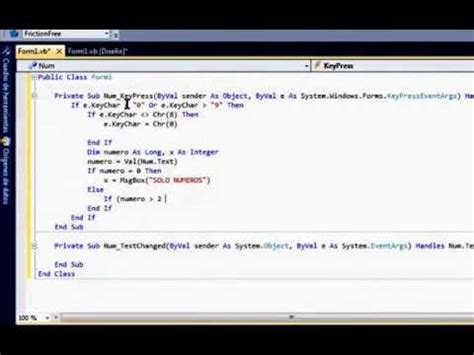 Validar Caja De Texto Solo Numeros Desde Hasta Visual Basic 2010