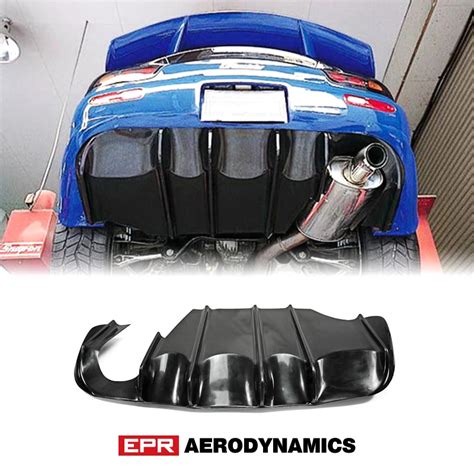 For Mazda Rx7 Fd3s Feed Style Glass Fiber Rear Bumper Under Diffuser