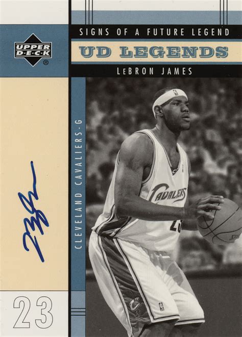 LeBron James Signed Basketball Card | RR Auction