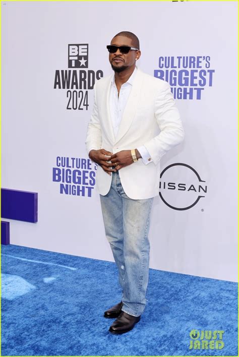 Usher Joined By Wife Jenn Goicoechea At Bet Awards 2024 Ahead Of