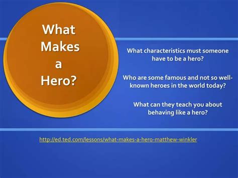 Ppt What Makes A Hero Powerpoint Presentation Id1946504