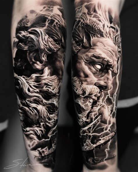 Poseidon Tattoo By Samurai Maciel Poseidon Tattoo Mythology Tattoos ...