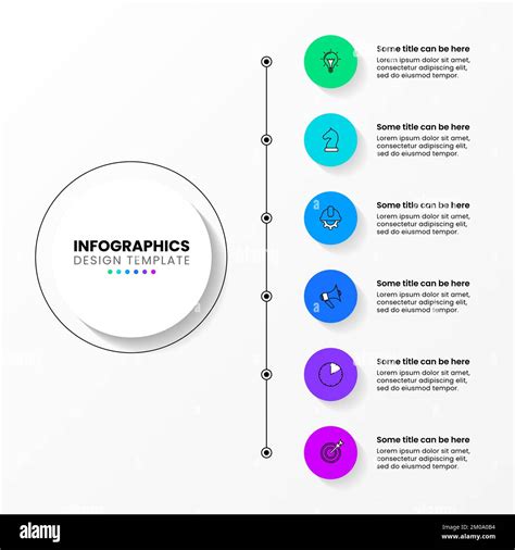 Infographic Template With Icons And 6 Options Or Steps Line Can Be