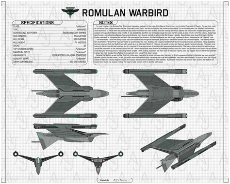 Romulan Warbird (Star Trek: Strange New Worlds) by AJsRealms on DeviantArt