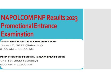 Napolcom Pnp Results 2023junepromotional Entrance Examination