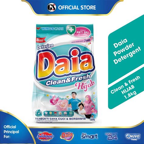 Daia Powder Detergent Clean Fresh Hijab Kg X Shopee Malaysia