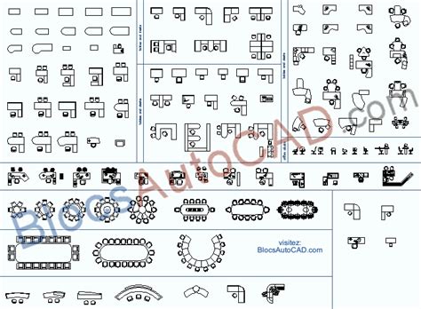 T L Charger Mobilier Bureau Dwg Gratuitement