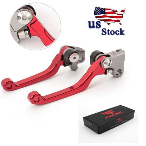 For Honda Cnc Red Dirt Bike Brake Clutch Levers Crf R