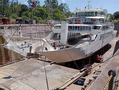 14 02 23 Base Naval De Aratu Realiza Desdocagem Do Ferry Boat