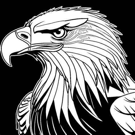 Eagle head coloring page Lulu Pages