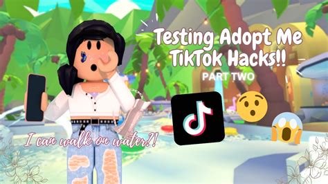 Trying Out Adopt Me TikTok Hacks PART TWO AngxlinaGaming YouTube